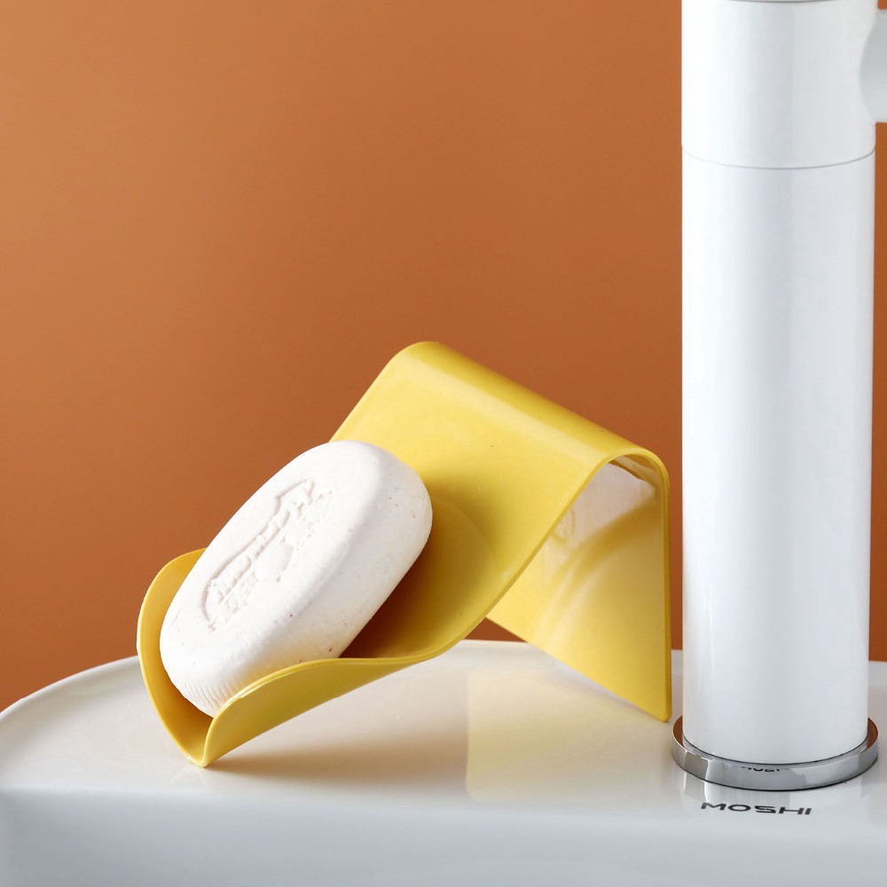 Giá Đỡ Xà Phòng Tự Dính Hình Chữ V Màu Trắng Tiện Dụng