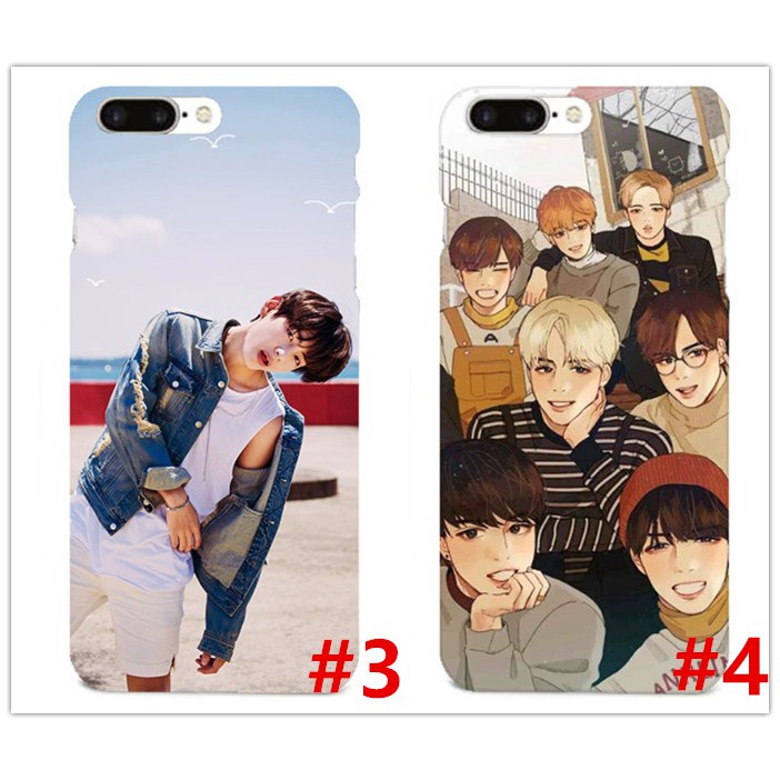 Ốp lưng nhựa cứng in hình ca sĩ nhóm nhạc BTS dành cho iPhonen 5/5S 6/6S 6P/6SP 7/7P 8/8P X Samsung S6/S6Edge/S7/S7Edge