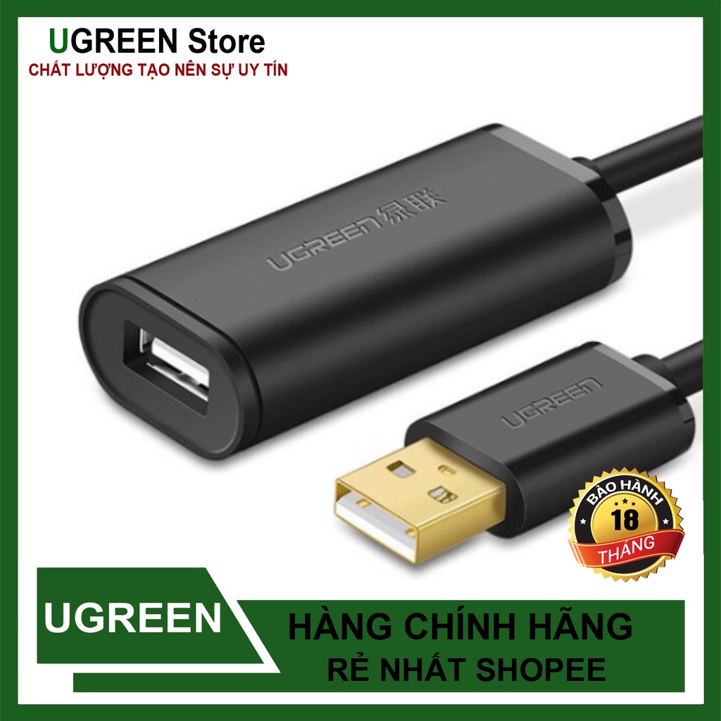 Dây USB 2.0 nối dài  Active Có Chíp Ugreen US121 Cao Cấp