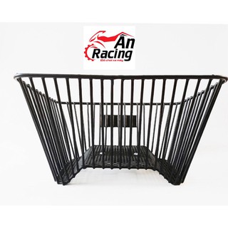 Rỗ xe dành cho xe dream màu đen 10mm kiểu sọc đứng