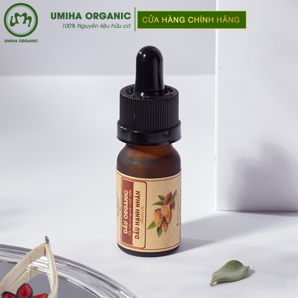 Dầu Hạnh Nhân hữu cơ UMIHA nguyên chất | Pure Almond Oil 100% Organic 10ml