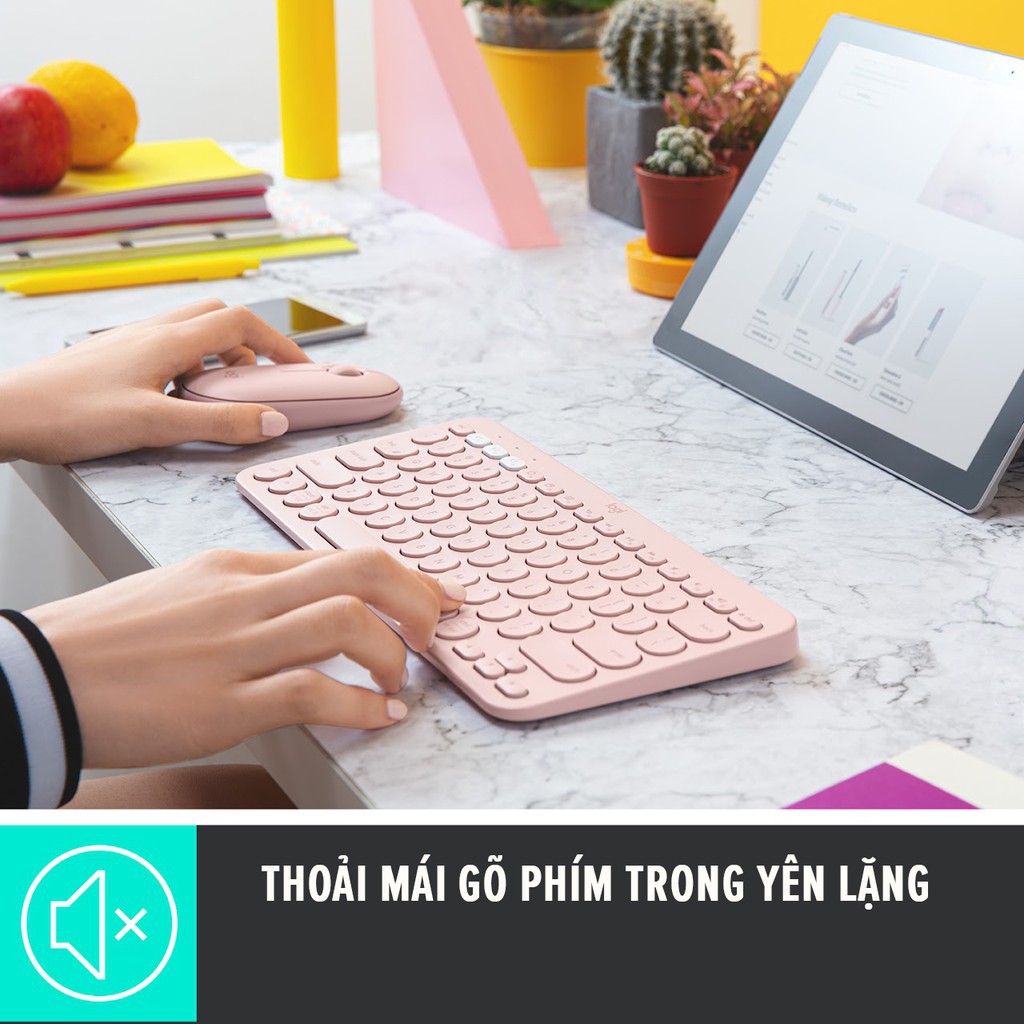 [Mã ELMS5 giảm 7% đơn 300K] Bàn phím Bluetooth Logitech K380 kết nối 3 thiết bị - Bàn phím K380 BH 12T Chính Hãng