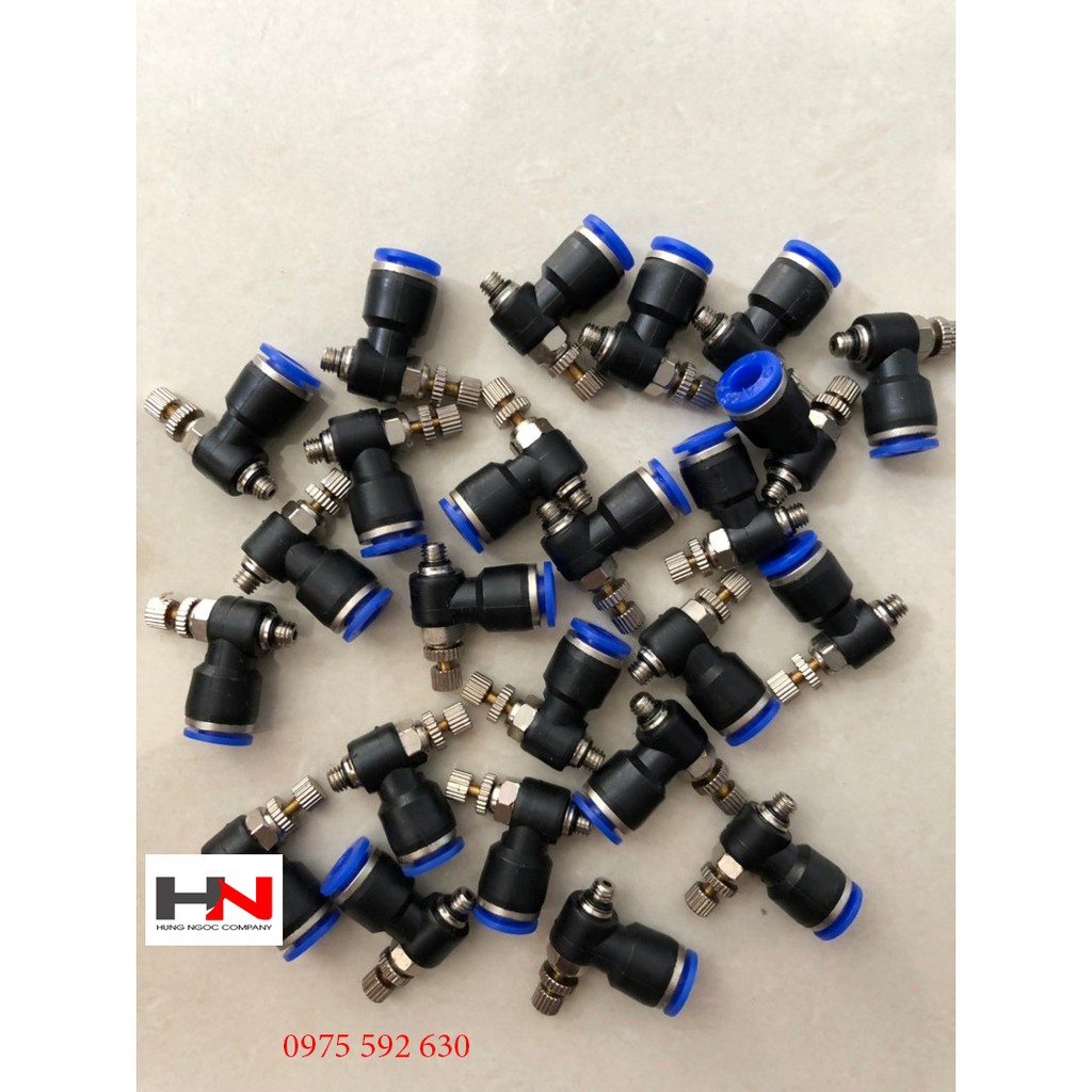Combo 10 van tiết lưu m5 phi 6 hãng aks loại sịn