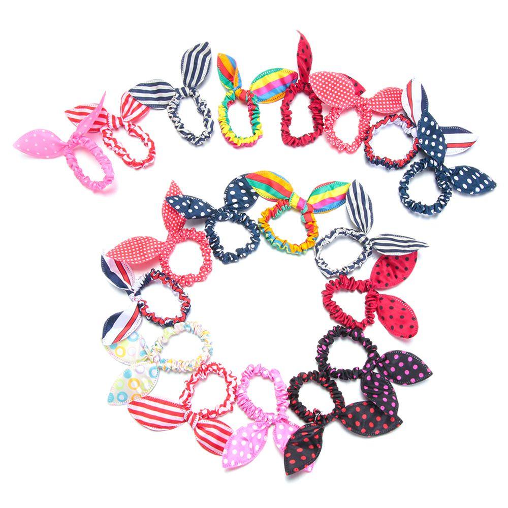 Set 10 / 20 / 30 Dây Cột Tóc Đuôi Ngựa Co Giãn