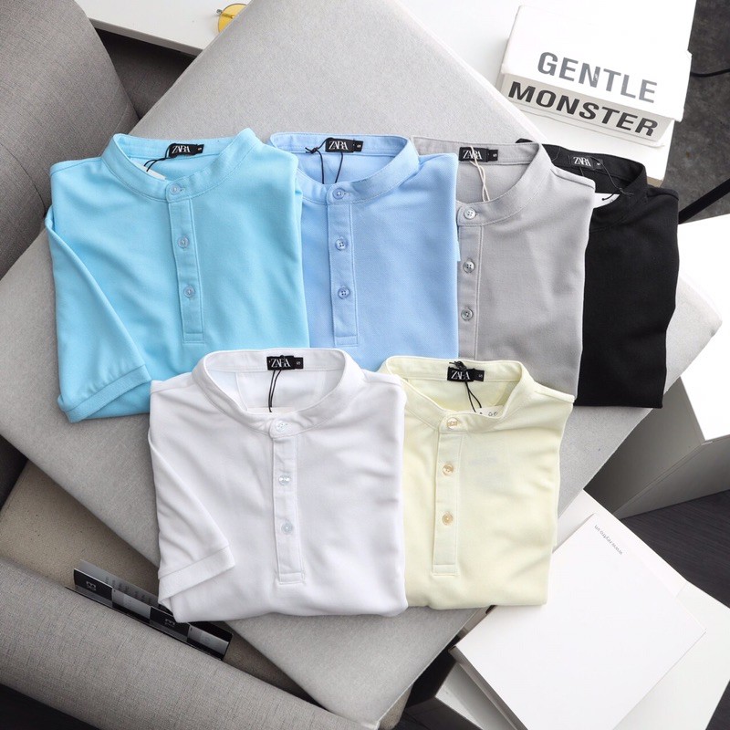 ÁO POLO VẢI PIQUE CỔ TRỤ ZARA