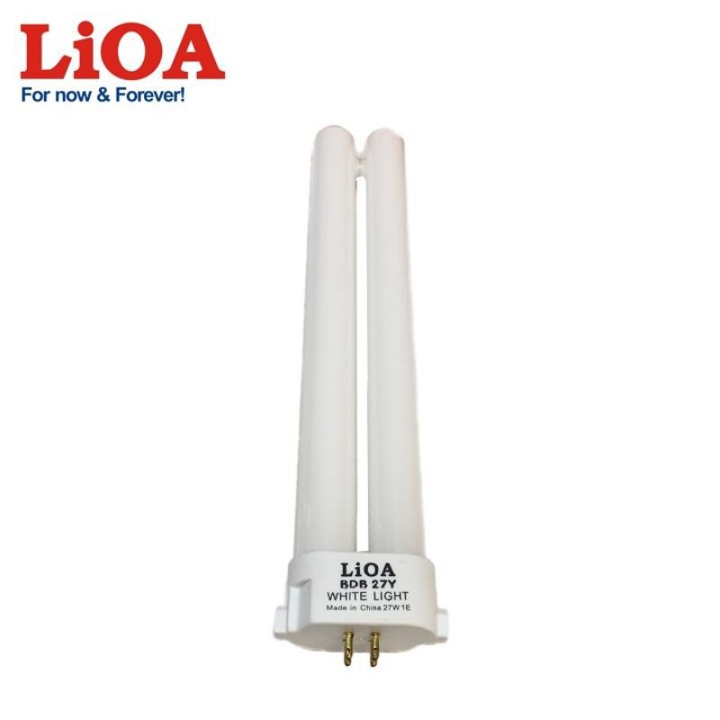 Bóng đèn học, bóng đèn bàn LiOA loại bóng huỳnh quang - Ánh sáng trắng - 27W, 25cm - BD27