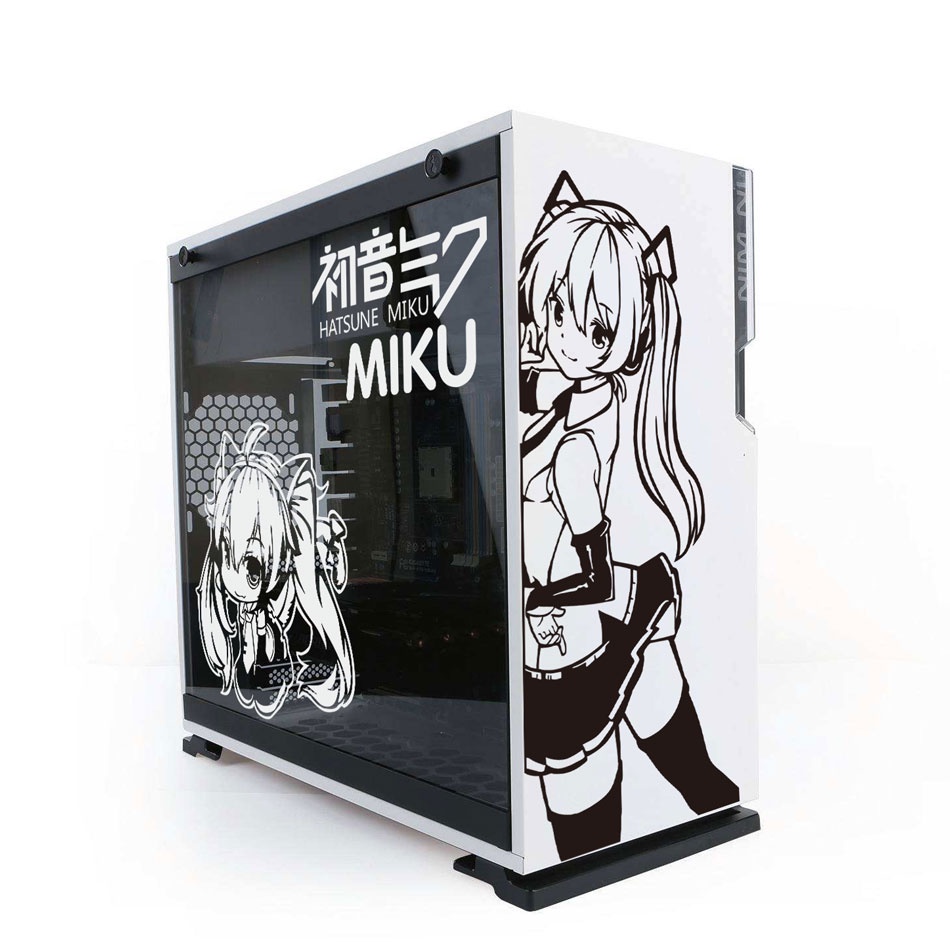 Sticker Bằng PC Chống Thấm Nước Dán Máy Tính Họa Tiết Hoạt Hình MIKU Anime