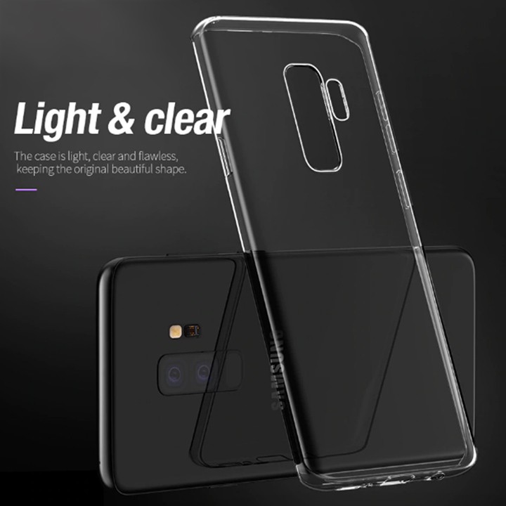 ỐP LƯNG DẺO SILICON TRONG SUỐT ĐIỆN THOẠI SAMSUNG GALAXY S9 PLUS