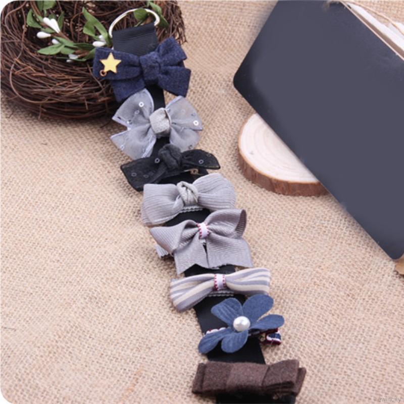 Set 10 kẹp tóc nơ đáng yêu cho bé gái