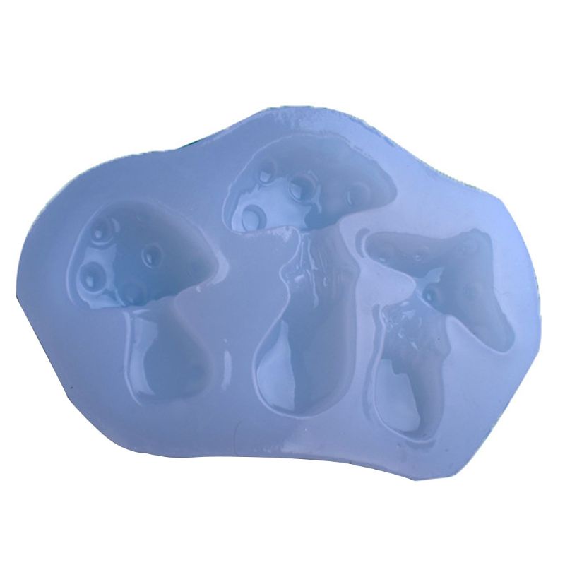 Khuôn Silicone Hình Nấm 3D Làm Đồ Thủ Công Sáng Tạo