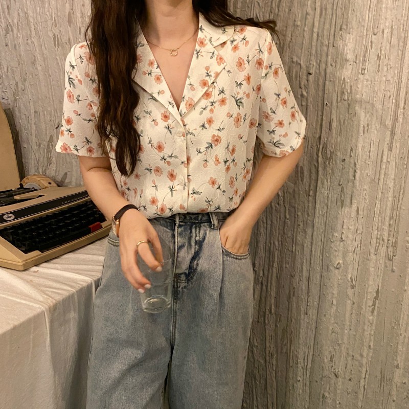 Áo Sơ Mi Voan Ngắn Tay Phong Cách Hàn Quốc Dành Cho Nữ | BigBuy360 - bigbuy360.vn