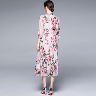 Đầm Maxi Dự Tiệc Phong Cách Retro Thanh Lịch