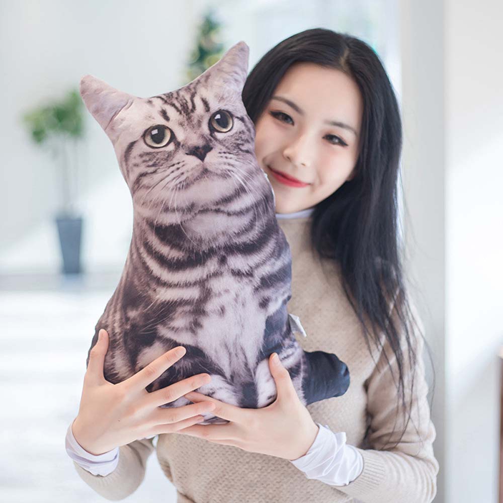 Gối ôm hình mèo 3d sáng tạo 30 / 50cm