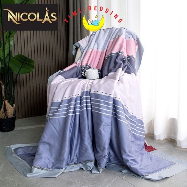 Chăn hè tencel Nicolas nhập khẩu cao cấp, mát mẻ kích thước 2x2,3m - mền hè tencel – Timibedding