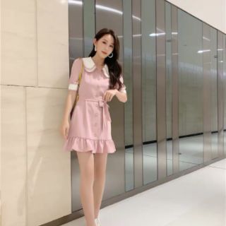 Đầm 2 lá cổ sen