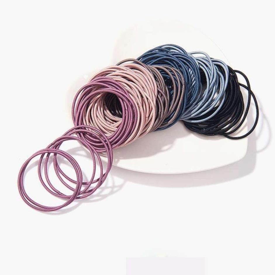 Dây buộc tóc 100 chiếc