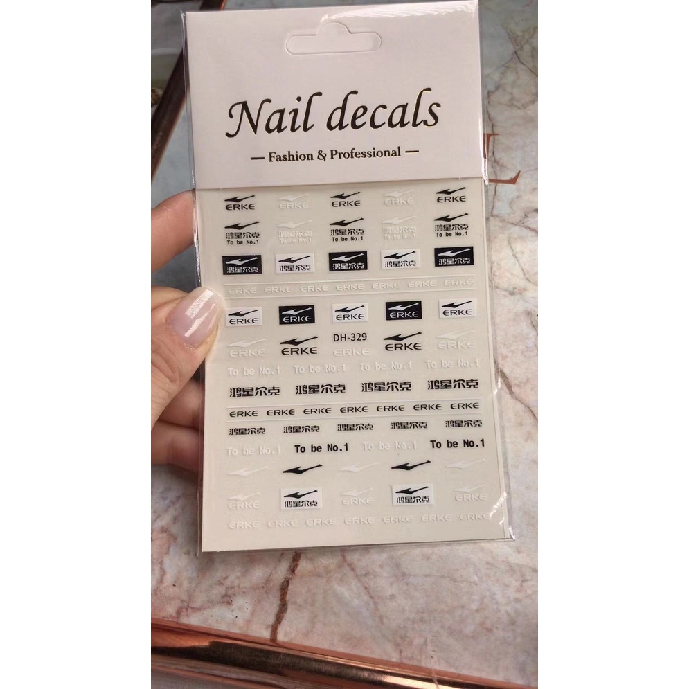 Sticker  thương hiệu trang trí nail