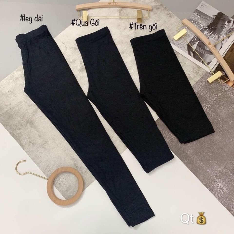 quần legging nữ nhiều mã cộc, ngắn , dài cuộn tím Kiểu Dáng hàn quốc