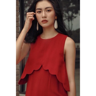 Pass đầm Everluxe đỏ cherry size M used