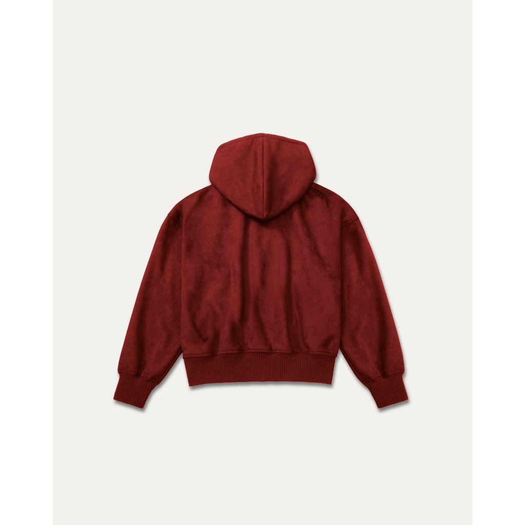 Áo hoodie da lộn TOBI