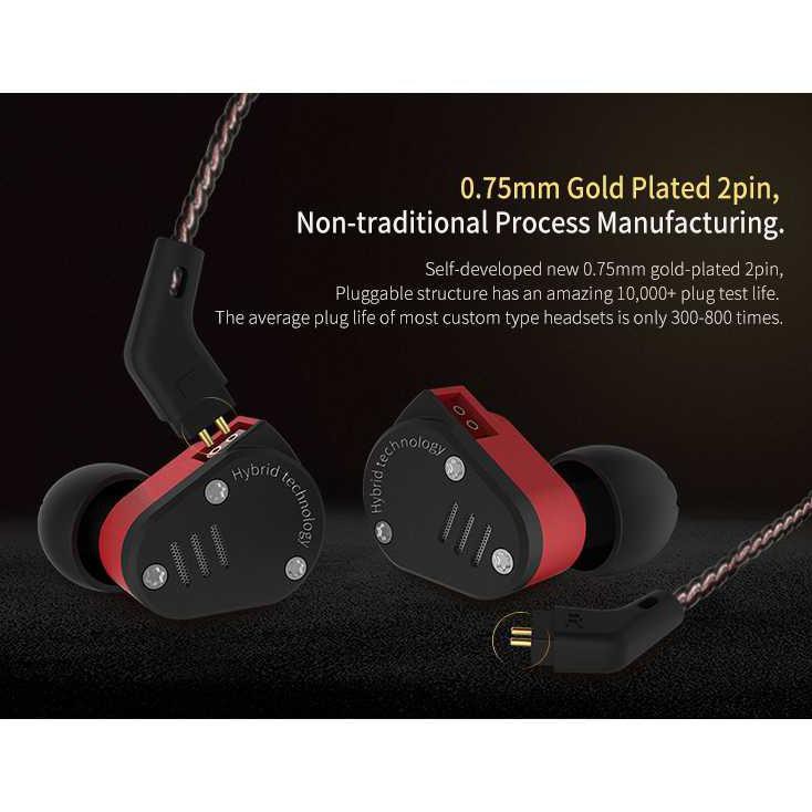 Tai Nghe Nhét Tai Hifi Da + Ba Kz-Zsa J-Id-Aud Kèm Mic | BigBuy360 - bigbuy360.vn