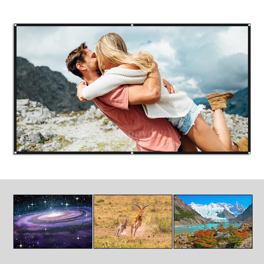 Màn Hình Máy Chiếu 100 Inch Tỉ Lệ 16: 9