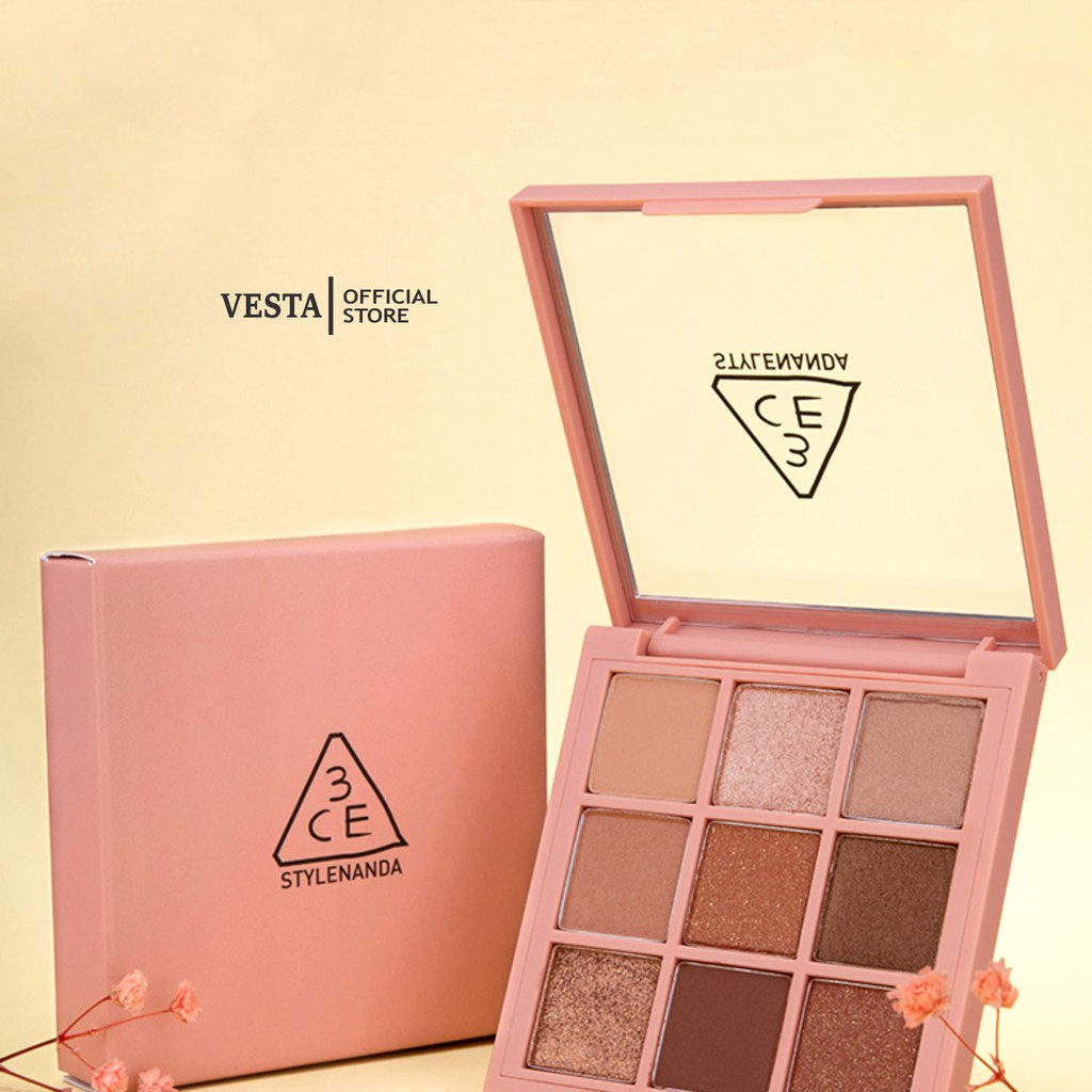 Phấn Mắt 💞𝑭𝒓𝒆𝒆𝒔𝒉𝒊𝒑💖 Phấn Mắt Nội Địa Trung - Phấn Mắt 3CE 9 Ô Multi Eye Color Palette