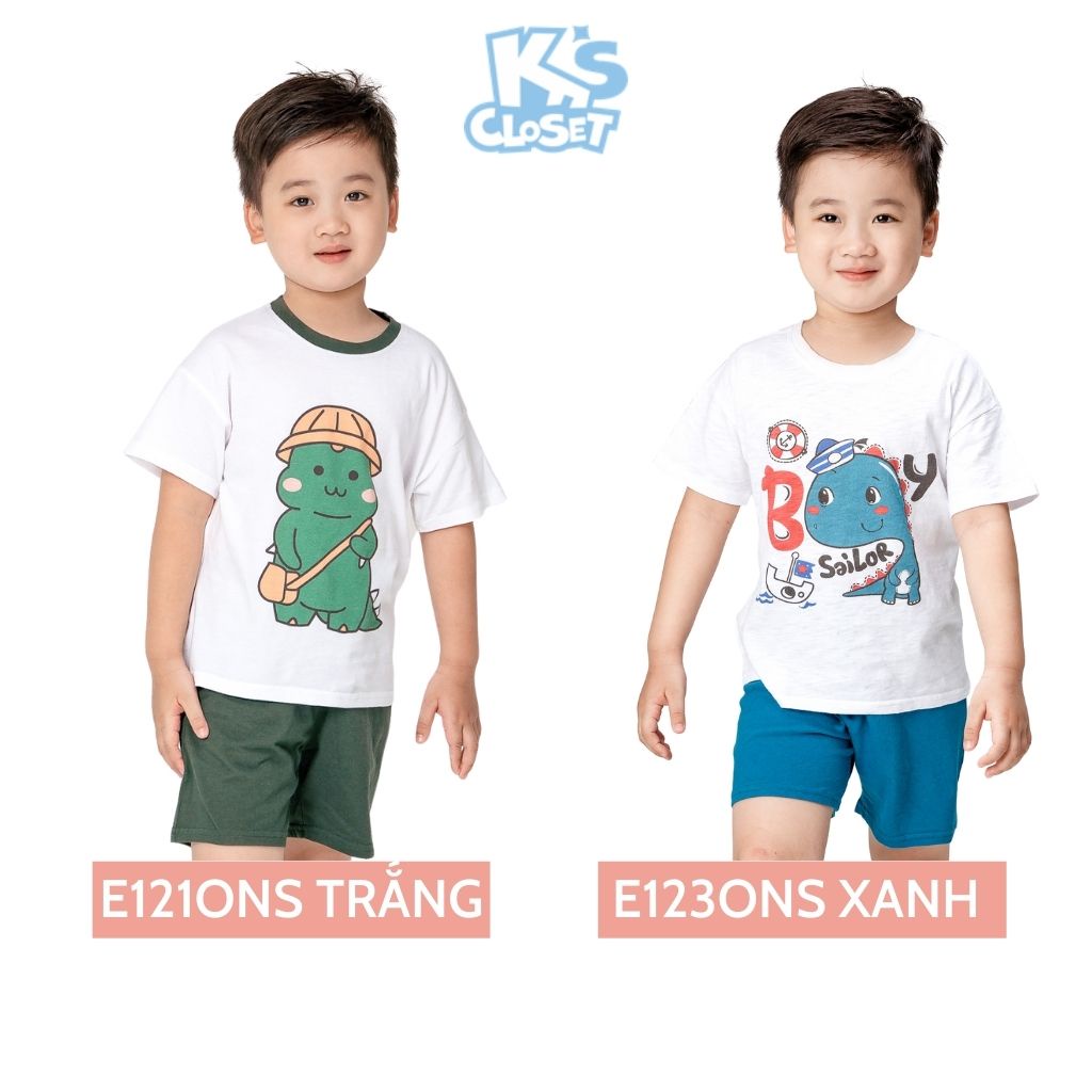 Bộ Quần Áo Cộc Tay K's Closet Dành Cho Bé Trai (2 - 9 Tuổi) E121ONS / E123ONS TMĐT