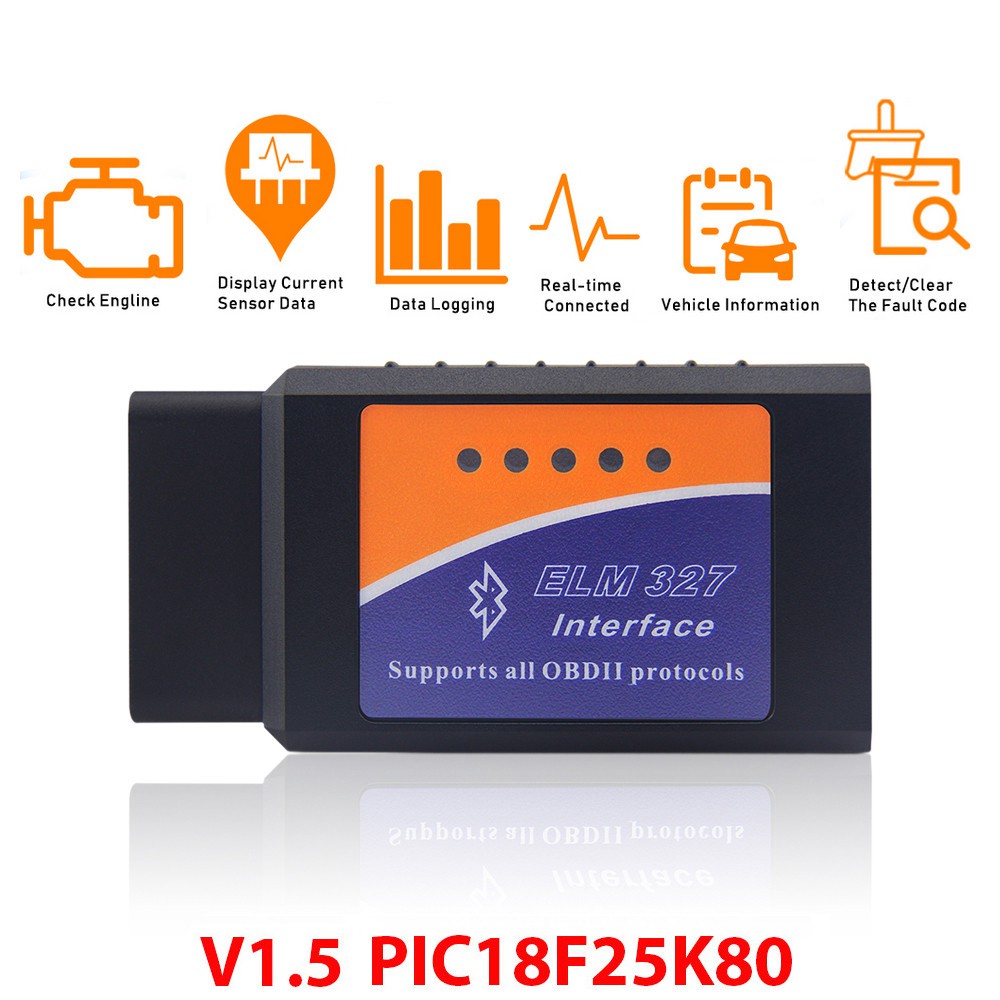 Thiết Bị Chẩn Đoán Lỗi ELM327 V1.5 PIC18F25K80 wifi OBD2 elm 327 wifi elm 327 V1.5 wifi OBD 2 OBD2 Dành Cho Ô Tô