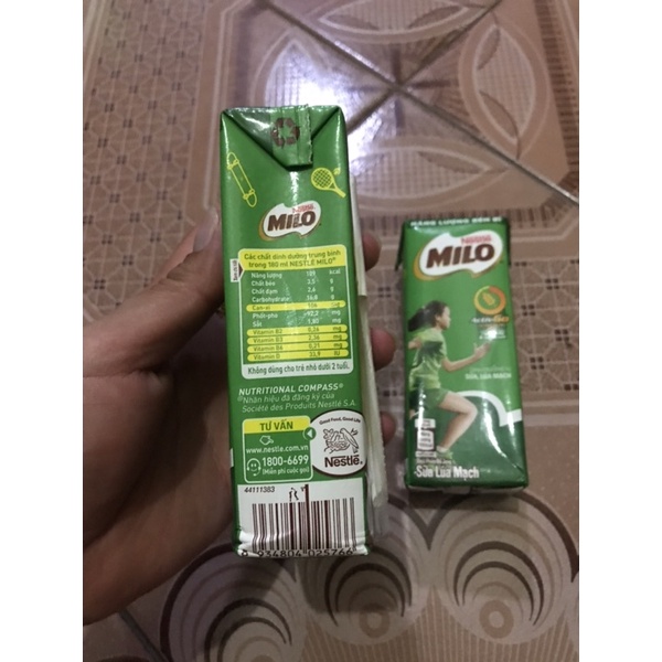 SỮA MILO LÚA MẠCH NESTLE THÙNG TO 48 HỘP 180ML