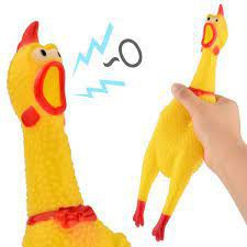 Gà đồ chơi la hét - đồ chơi cho chó mèo thú cưng size S