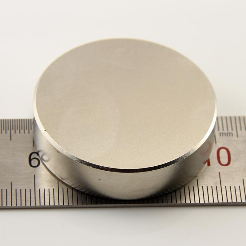 Nam châm viên trắng 40x10mm - Loại nam châm viên đất hiếm siêu siêu mạnh