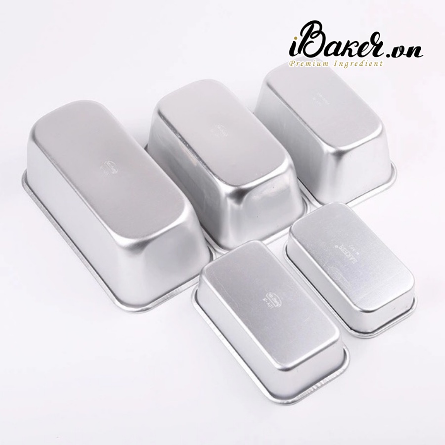 [HÀNG CHẤT LƯỢNG] Khuôn loaf nhôm đúc, khuôn bánh mì hình chữ nhật A01/A02/A03/A04/A05