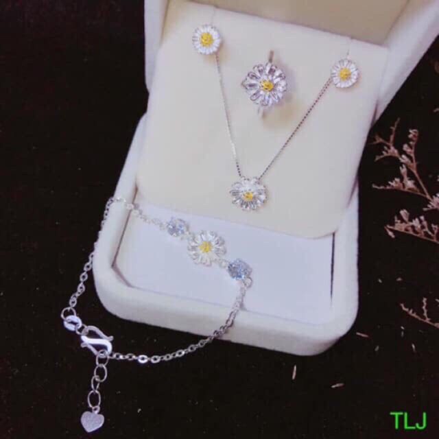 bộ trang sức hoa cúc