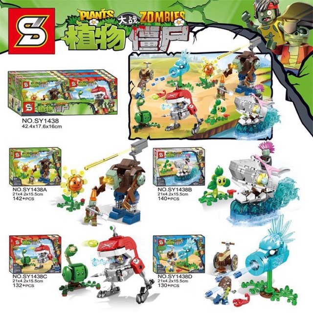 Bộ xếp hình Plant and Zombie 7
