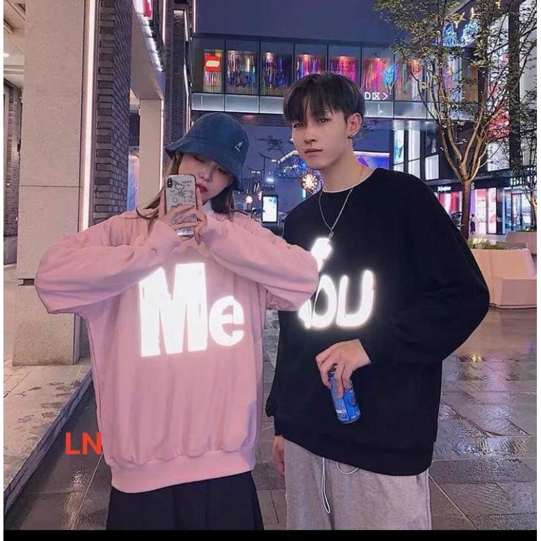 Áo Sweater You Me chất nỉ ngoại TH6