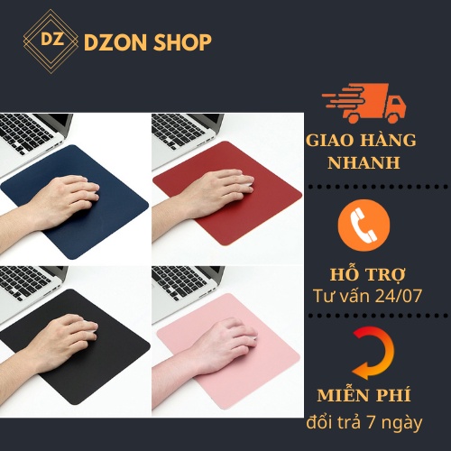 Miếng Lót Chuột, Lót chuột Chất Liệu Da Chống Nước, Chống Trượt 2 Mặt (26x21cm)