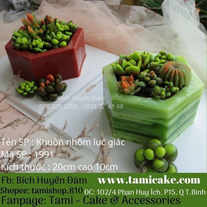 Khuôn nhôm lục giác cao 10cm