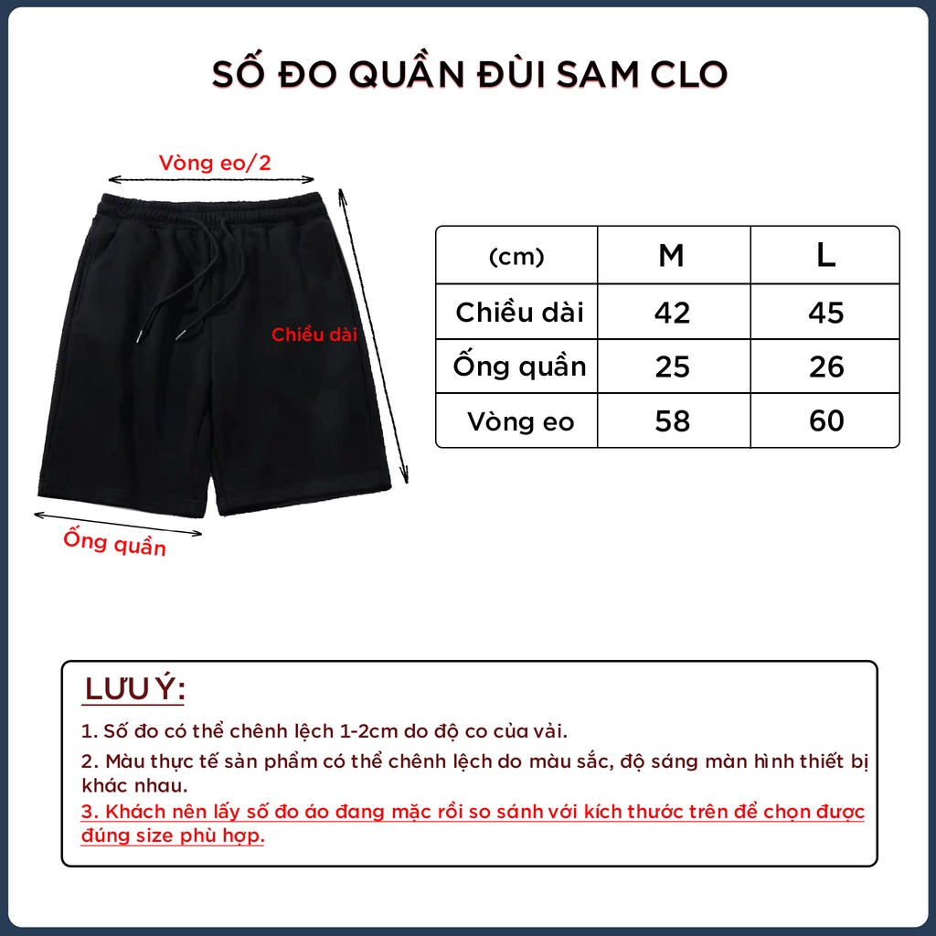 Quần đùi - Quần lửng nữ SAM CLO form rộng dáng unisex mặc ở nhà, đi chơi, thể thao in chữ STUDAT WITH ME