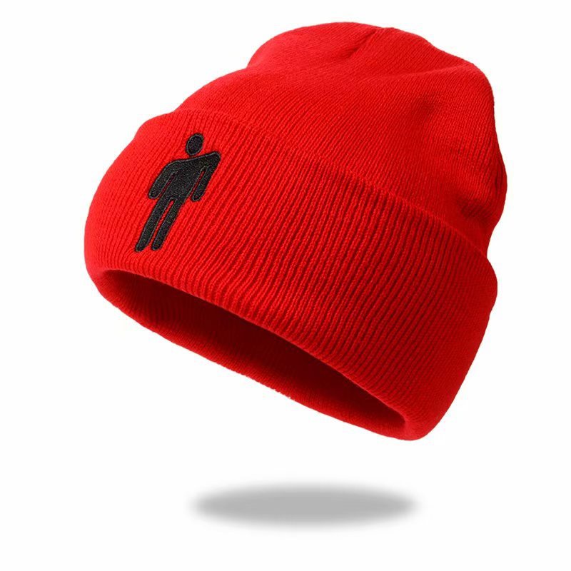 Mũ dệt kim LINJW vải cotton thêu họa tiết hoạt hình thời trang unisex 2021