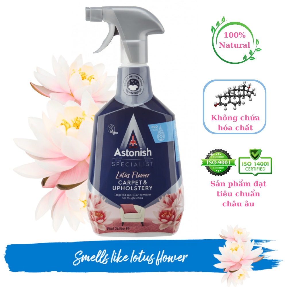 Bình xịt tẩy nỉ thảm Astonish C6720