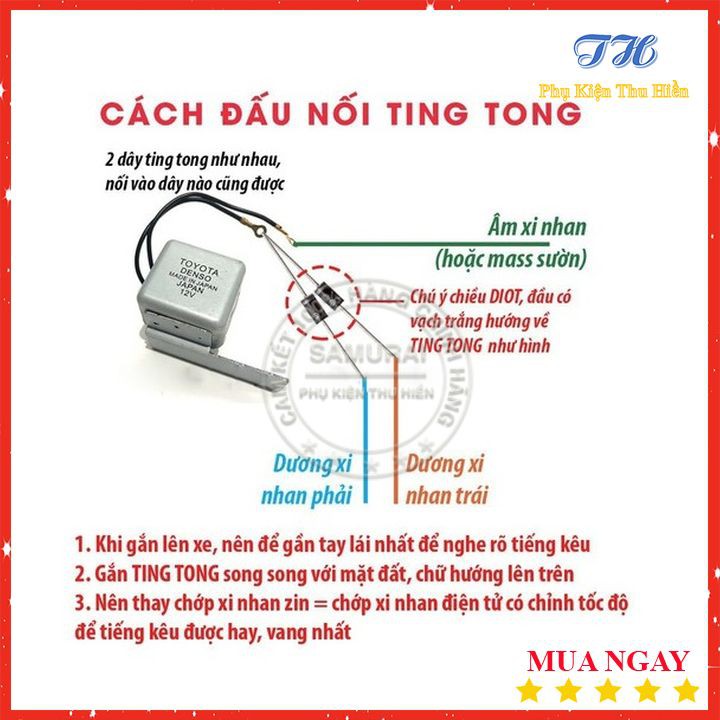 Cục Chớp Kêu Ting Toong Toyota Denso