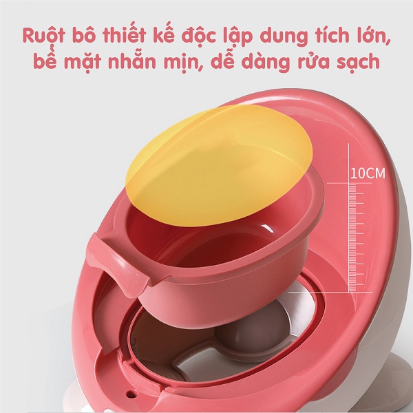 Bô Phi Thuyền HOLLA Chất Liệu Nhựa PP Nguyên Sinh Cao Cấp, Dày Dặn Kết Hợp Đệm Da Pu Mềm Mại, Dễ Vệ Sinh, An Toàn Cho Bé