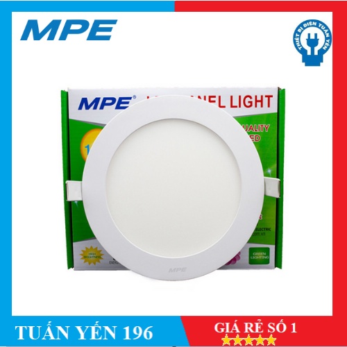 FREE SHIP  Âm trần siêu mỏng MPE / 6W-9W-12W-15W-18W Tròn Á/S Trắng-vàng-Trung-Tính