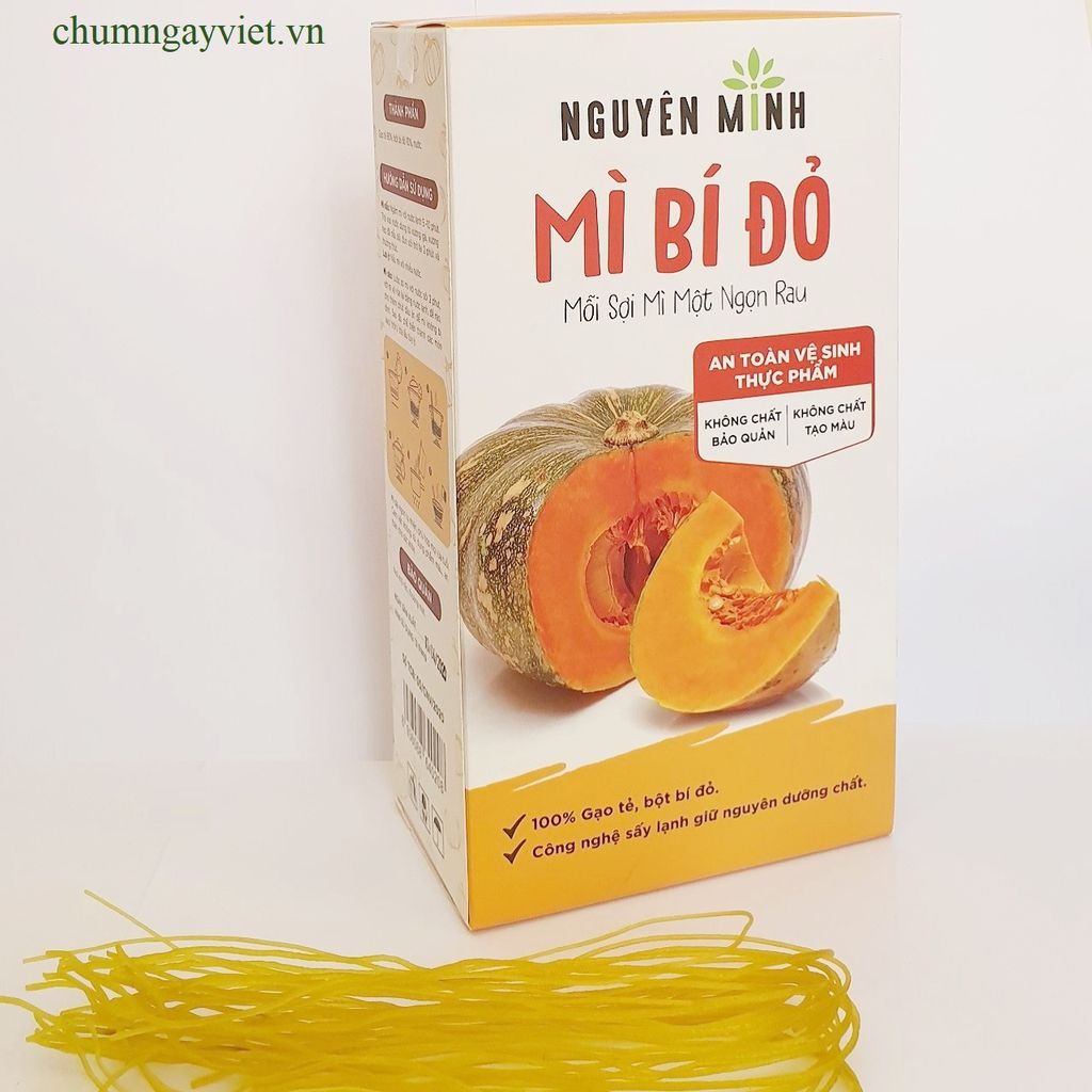 Bún Rau Củ Nguyên Minh (MORIS) - Hộp 300g - Mỗi cọng bún 1 cọng rau, dai ngon bổ dưỡng phù hợp cho cả Bé ăn dặm