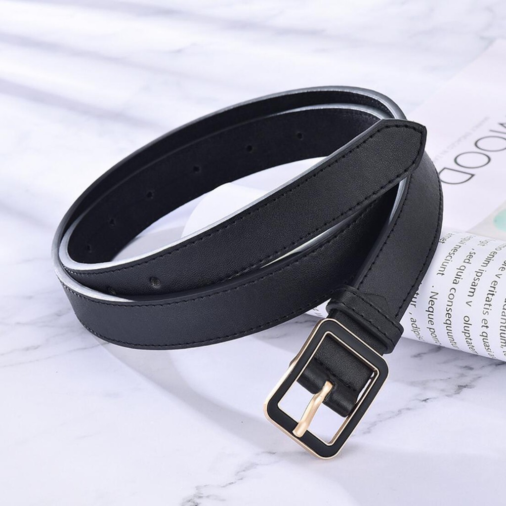 Fashion Women's Belt Square Buckle PU Leather Belt Good For Dresses And Jeans Belt