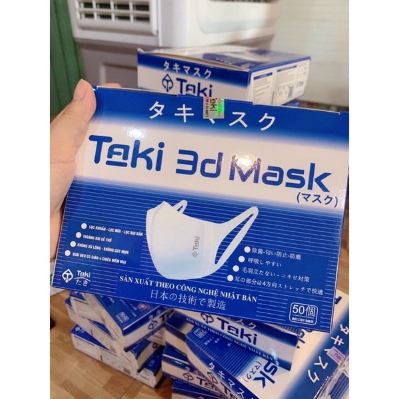 Hộp 50 cái - Khẩu trang 3D mask Taki công nghệ Nhật