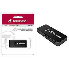 [Mã 2404EL10K giảm 10K đơn 20K] Đầu đọc thẻ nhớ Transcend USB 2.0 RDP5 (Đen)