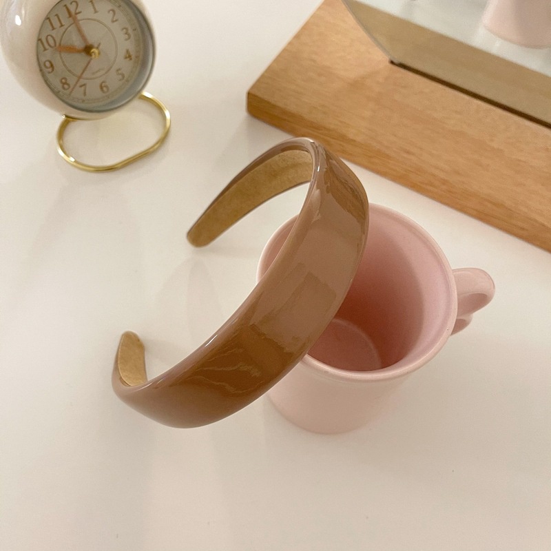 Băng Đô Da Bản Rộng Phong Cách Nhật Hàn Đơn Giản 2021