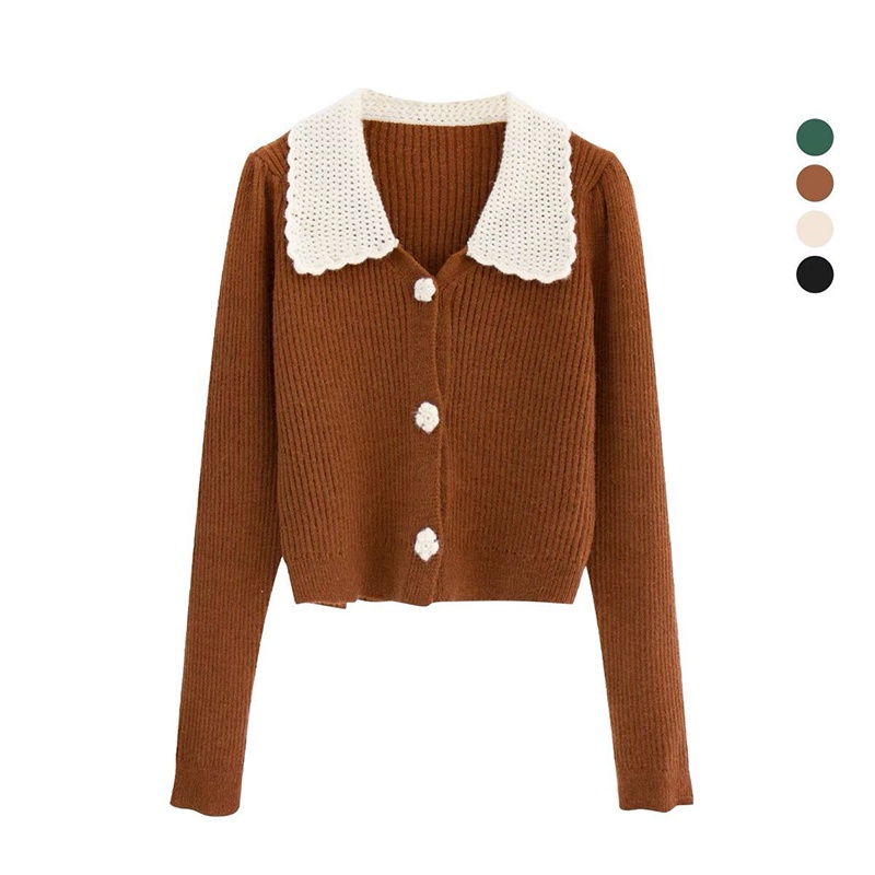 Áo khoác cardigan dệt kim phong cách retro thời trang Hàn Quốc cho n | BigBuy360 - bigbuy360.vn